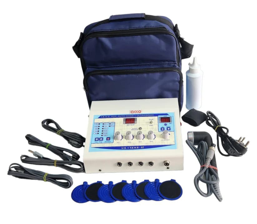 2 IN 1 COMBINED THERAPY MACHINE TENS 4CHANNEL & ULTRASOUND 1MHZ TABLETOP - Image 3