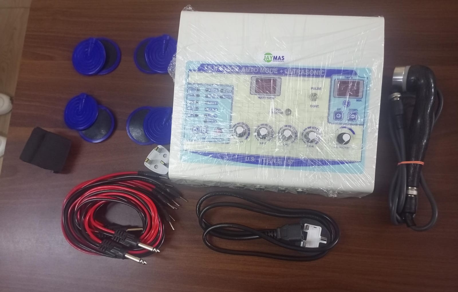 2 IN 1 COMBINED THERAPY MACHINE TENS 4CHANNEL & ULTRASOUND 1MHZ TABLETOP
