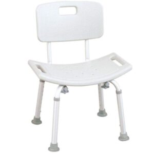 ergonomically designed bath chair with tool-free detachable frame
